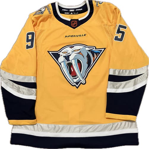 Nashville Predators Matt Duchene Reverse Retro 2.0 Adidas NHL Hockey Jersey 50
