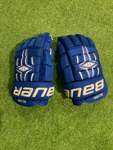 Blue Used Senior Bauer Nexus Gloves 14"
