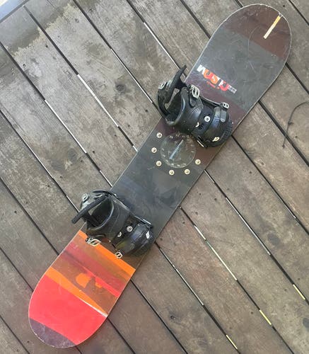 Used Burton Custom smalls Snowboard With Bindings