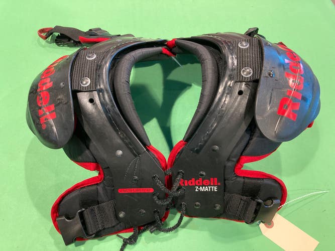 Used Small Youth Riddell Z-Matte Shoulder Pads