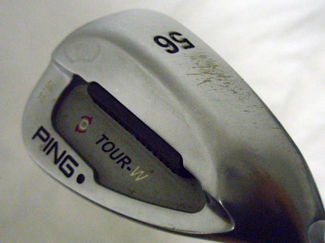 Ping Tour-W Brushed Silver Sand Wedge 56* 10* Black (Steel AWT Stiff, LEFT) SW