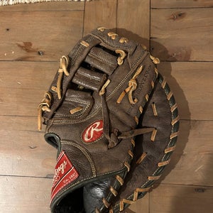 Used 2017 Right Hand Throw Rawlings First Base Player series Baseball Glove 12"