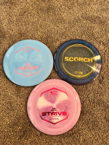Disc golf drivers 3 pack