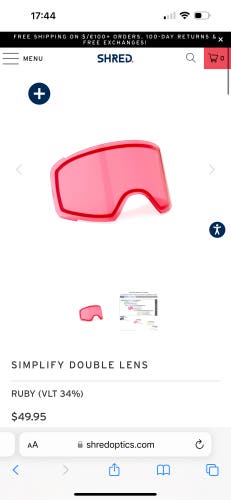 Shred Goggle Lens Simplify Low Light