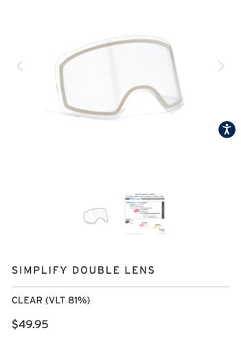 Shred Goggle Lens Simplify Clear