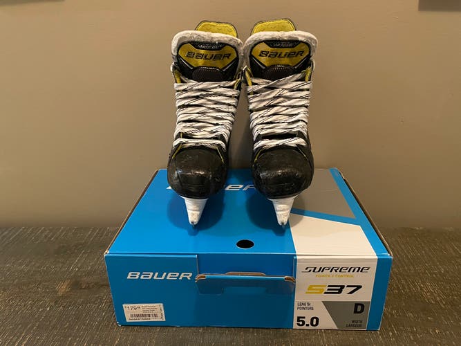 Used Bauer Supreme S37 Hockey Skates Size 5