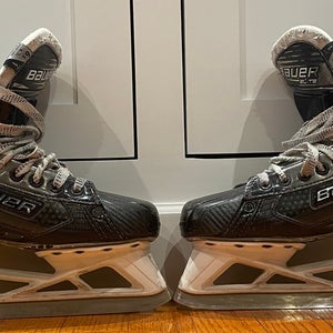 Used Senior Bauer Elite Hockey Goalie Skates Narrow Width Bauer Skate Size 6.5 (US Mens 8.0)