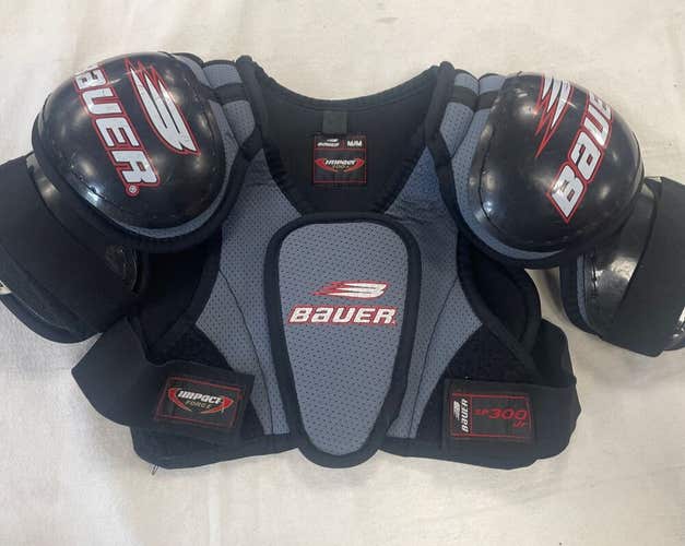 Junior Size Medium Bauer Impact SP 300 Ice Hockey Shoulder Pads