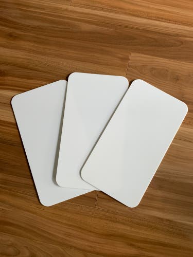 Goalie blocker plastic insert