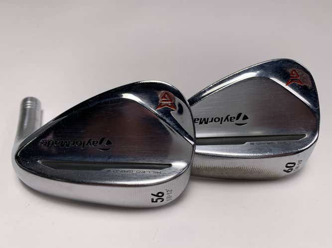 Taylormade Milled Grind 2 Chrome Wedge Set 56* 12 | 60* 10 HEADS ONLY Mens RH