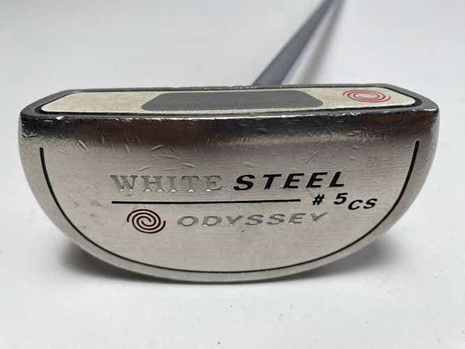 Odyssey White Steel 5 Center Shaft Putter 35" SuperStroke Tour 3.0 Mens RH