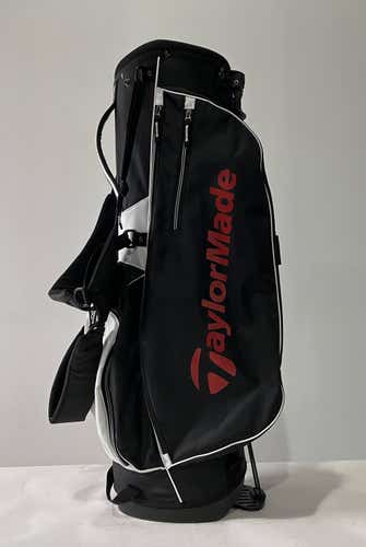 TaylorMade TM17 5.0 Stand Bag Black White Red 4-Way Divide Dual Strap Golf Bag