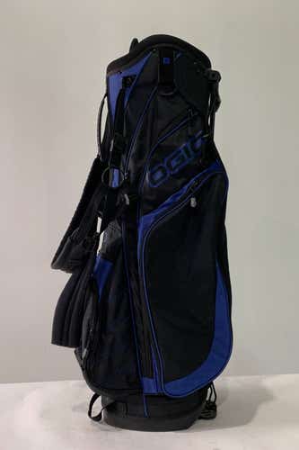 Ogio XL Xtra Light Stand Bag Blue Black 7-Way Divide Dual Strap Golf Bag