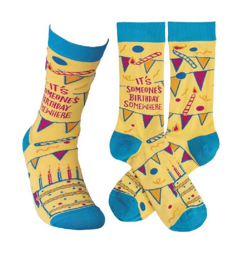 It's Someone's Birthday Somewhere Socks - Adult Unisex Socks