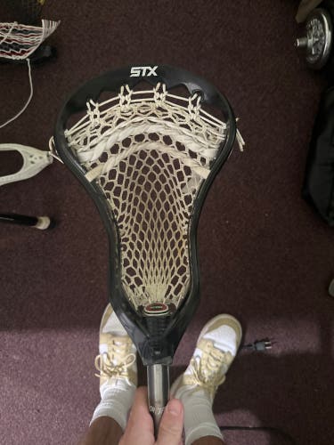 complete stick stx superpower strung lacrosse head