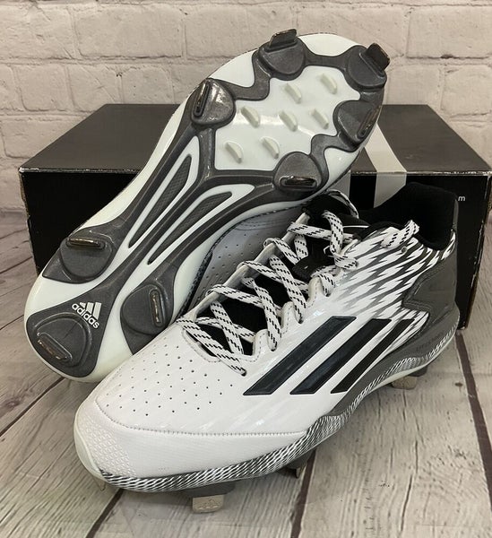 Adidas C77524 PowerAlley 3 Women's Softball Cleats White Black Grey US Size 7.5
