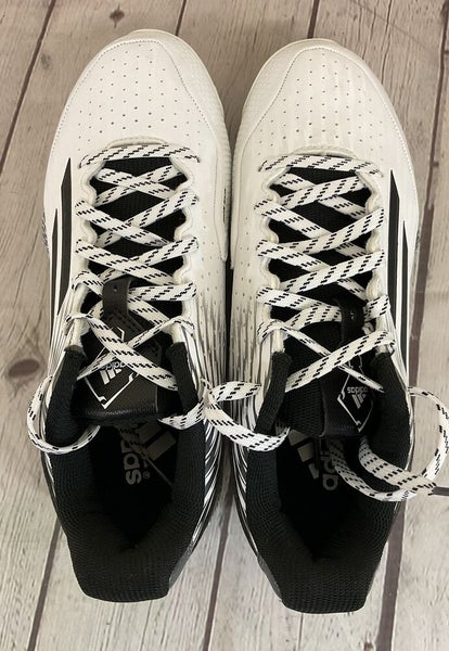 Adidas C77524 PowerAlley 3 Women's Softball Cleats White Black Grey US Size 7.5