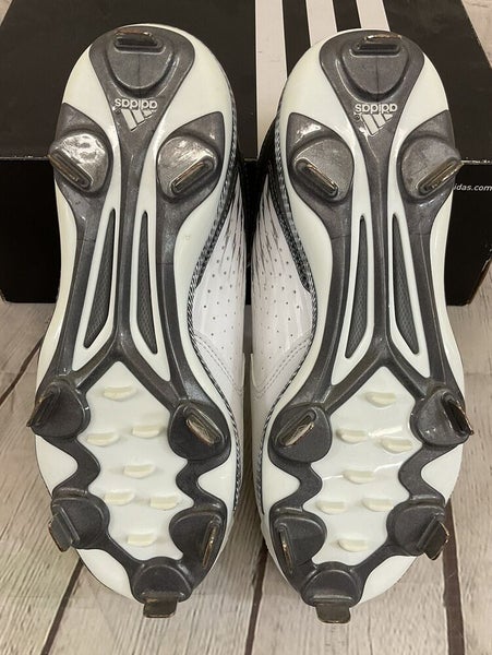 Adidas C77524 PowerAlley 3 Women's Softball Cleats White Black Grey US Size 7.5