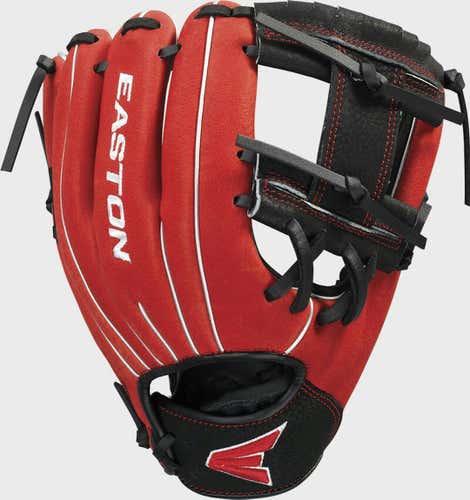 Easton Professional Youth 10" Glove Black Red Rht