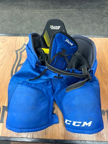 Used CCM Tacks 5092 Jr. Small Hockey Pants Royal.