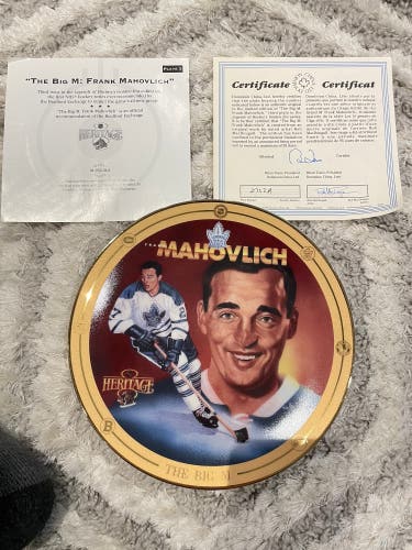 Frank Mahovlich Collector’s Plate