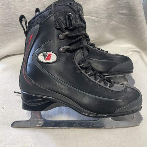 Boys Adult Size 6 Riedell Figure Ice Skates.  Black
