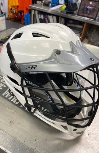 Cascade CPV-R M/L lacrosse lax player Used White Helmet medium large