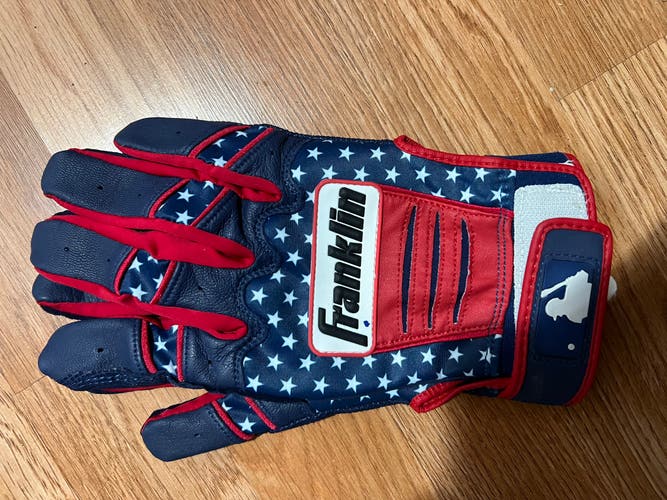 New Medium Fourth of July  (RED,WHITE&BLUE) Franklin Batting Gloves