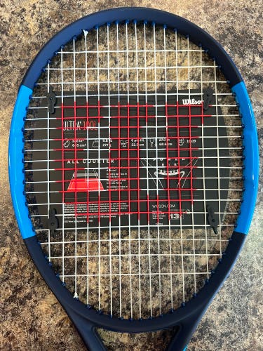 Wilson Ultra 100L v2 4 1/4" Tennis Racket Prestrung