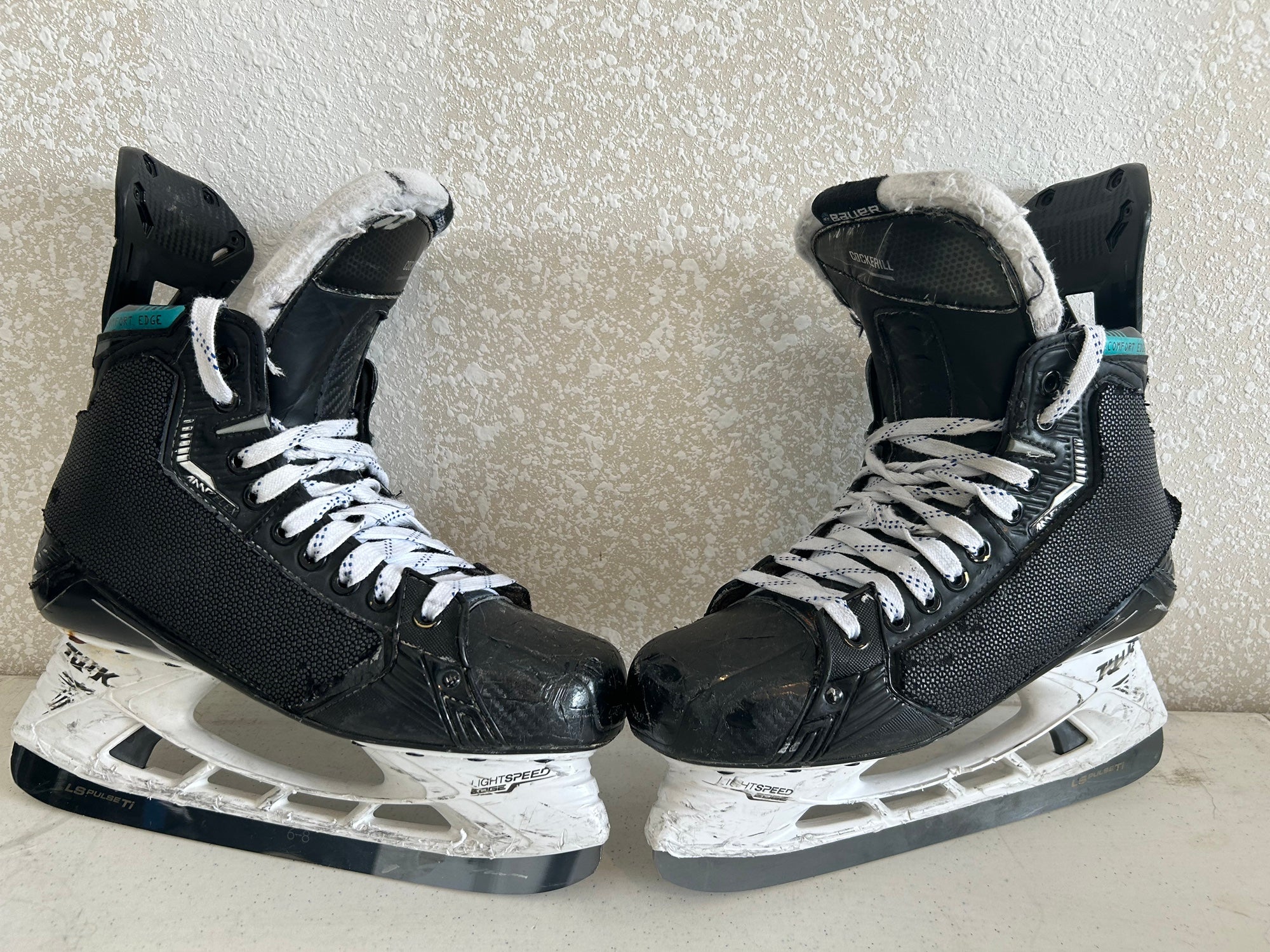Bauer Supreme 7.5 Hockey Skates (W/ Built In Shot Blockers) Profiled
