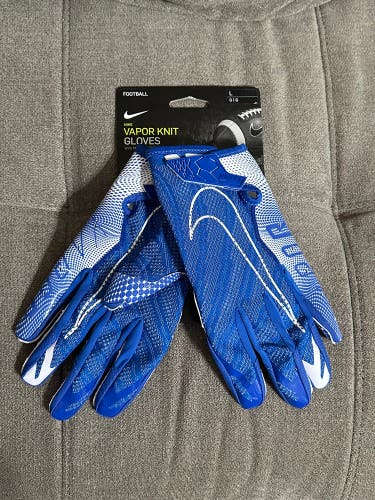 Blue New Adult Nike Nike Vapor Knit Gloves L