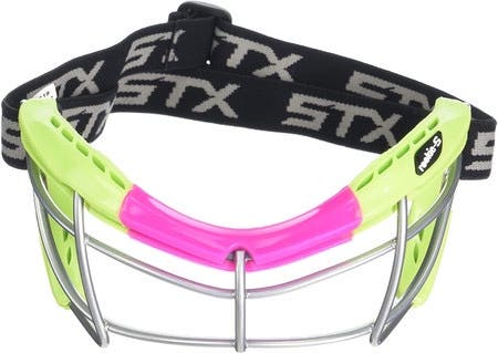 STX ROOKIE 12-14 SILICONE GIRLS YOUTH LACROSSE/FIELD HOCKEY GOGGLES LIME/PINK