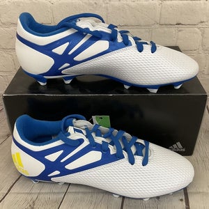 Adidas B34360 Messi 15.3 FG/AG Men's Soccer Cleats White Blue Black US Size 8.5