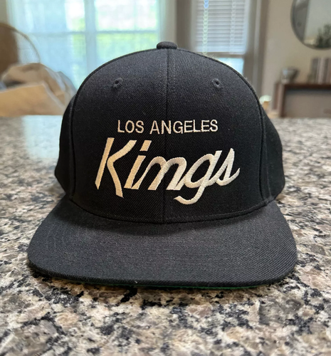 LA Los Angeles Kings Script Cap Hat Snapback Black NWA EAZY E