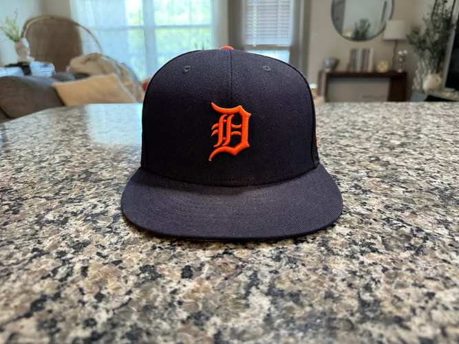 Detroit Tigers 9FIFTY Adjustable Snap-Back New Era Road Cap - AL Patch