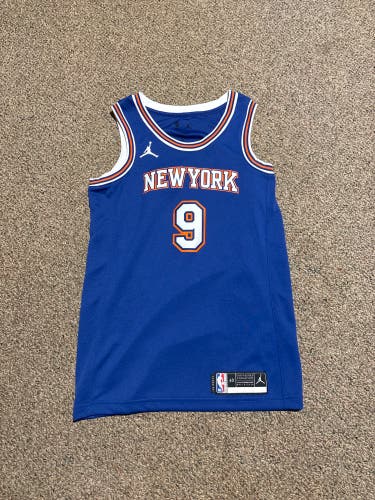 Blue New Adult Small Knicks Jordan Jersey