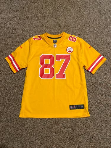 Yellow New Youth Large Chiefs Nike Jersey