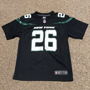 Black Used Youth Large Jets Nike Jersey