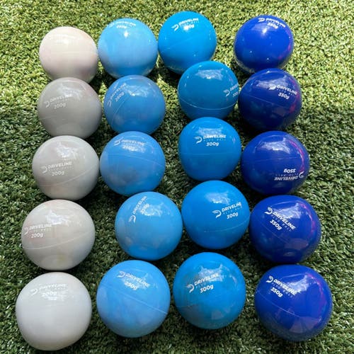 Driveline Hitting PlyoCare Balls - Weighted for Hitting - 5 Sets of 4 = 20 balls