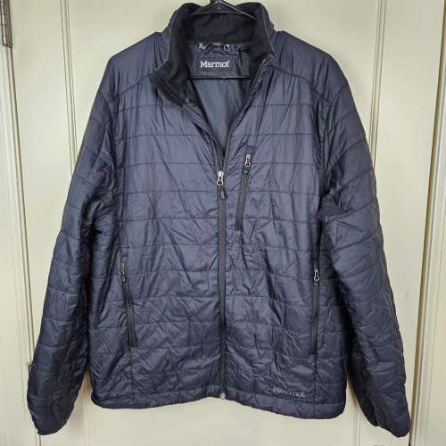 MARMOT CALEN Mens Size: L Puffer Jacket Primaloft Insulated Full Zip Black