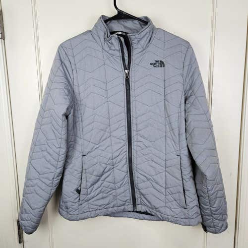 The North Face Bombay Jacket Womens Size: L Quilted Puffer Gray Mid Layer