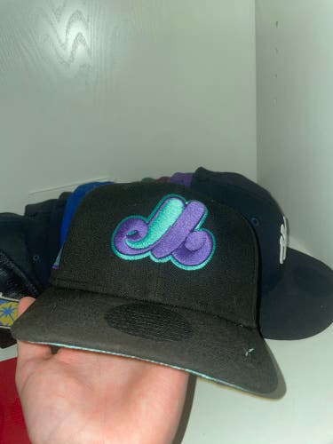Black Used 7 5/8 New Era Hat