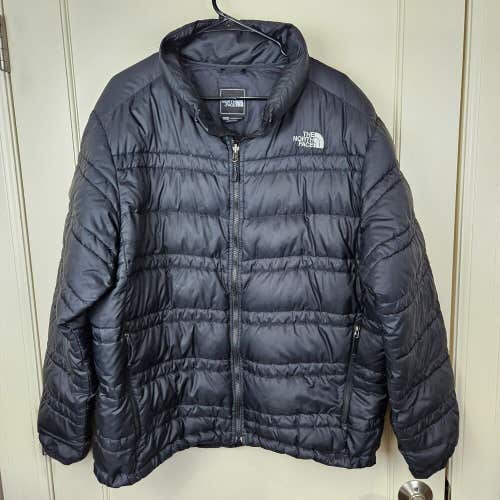 The North Face 550 Goose Down Puffer Jacket Men's Size: XL Stow Pocket Black