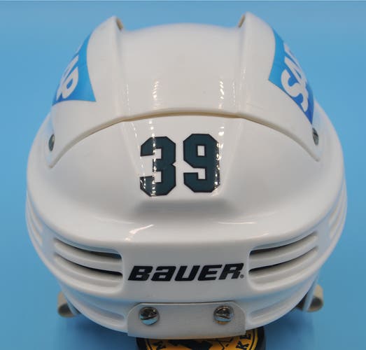 San Jose Sharks NHL Game-Used Bauer #39 Helmet Pro Stock