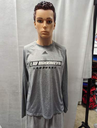 LIU Brooklyn Blackbirds Lacrosse Adidas Long Sleeve Shirt S NCAA