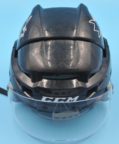San Jose NHL Game-Used CCM Black Helmet Pro Stock