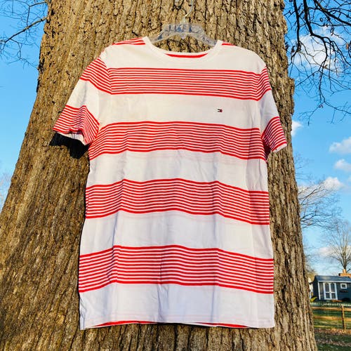 Tommy Hilfiger Medium Red/White Stripe T-Shirt