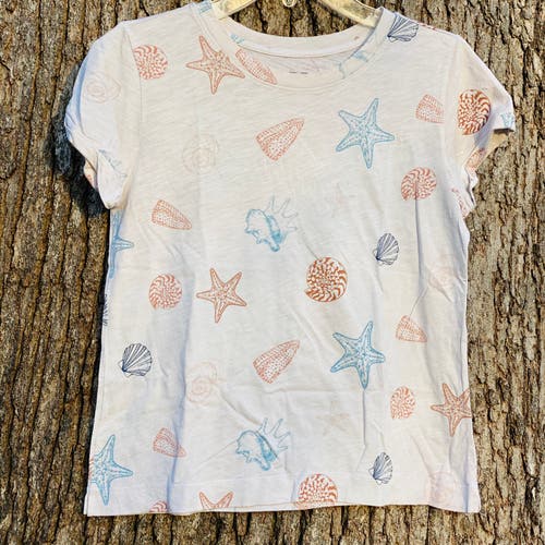 Loft XS seashell & crustacean - white & multicolor t-shirt