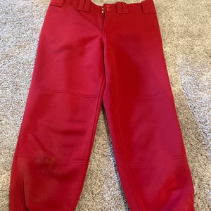 Softball Pants Mizuno Womens M Red