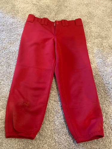 Softball Pants Mizuno Womens M Red